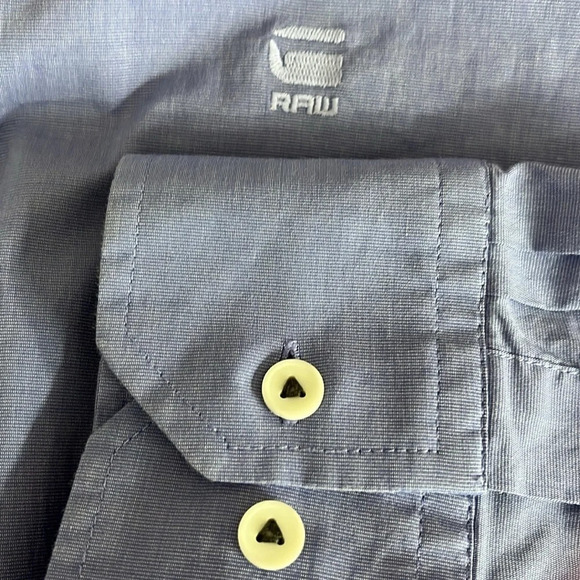 G-Star Raw Correct Line Double Button Core Shirt in Blue - Size XXL - Picture 6 of 9